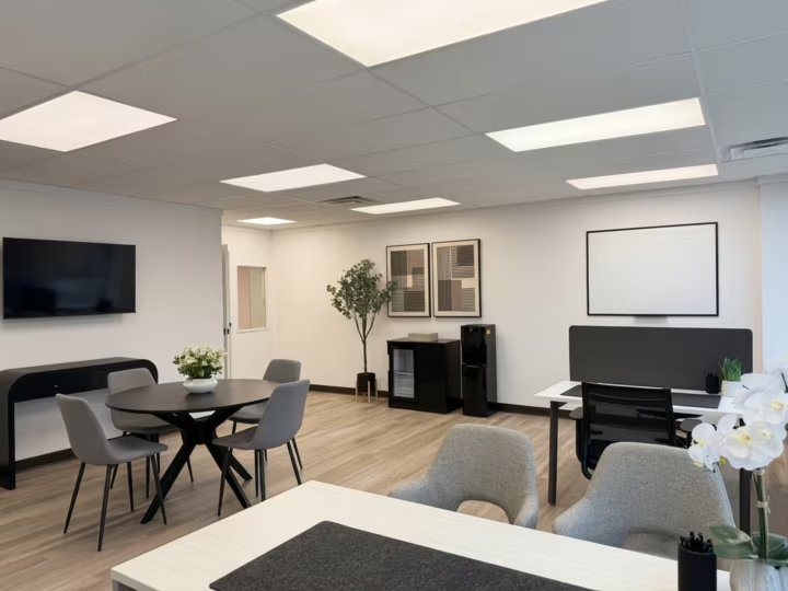 Furnished pre-built suite with lounge and kitchenette